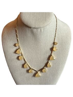 Kate Spade Twinkle Light Necklace with Light Pale Peachy Gold Stones